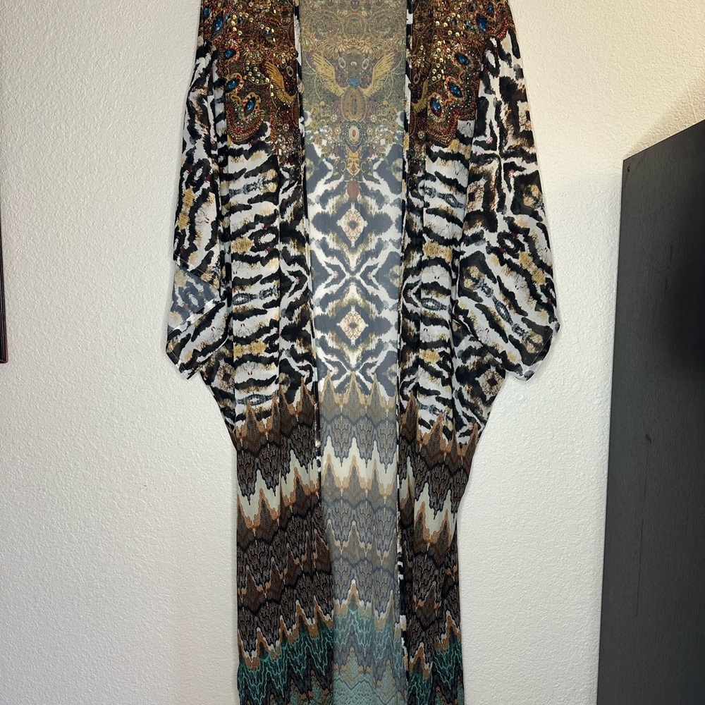Embellished Bohemian Patterned Kimono
